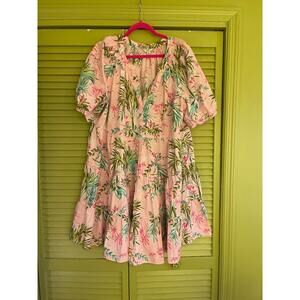 Crown & Ivy Hawaiian Boho Dress - Size 1X - This Dress Says SUMMER!